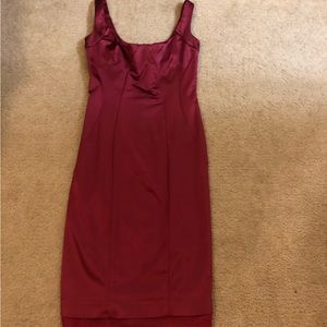 Dolce & gabbana red silky dress